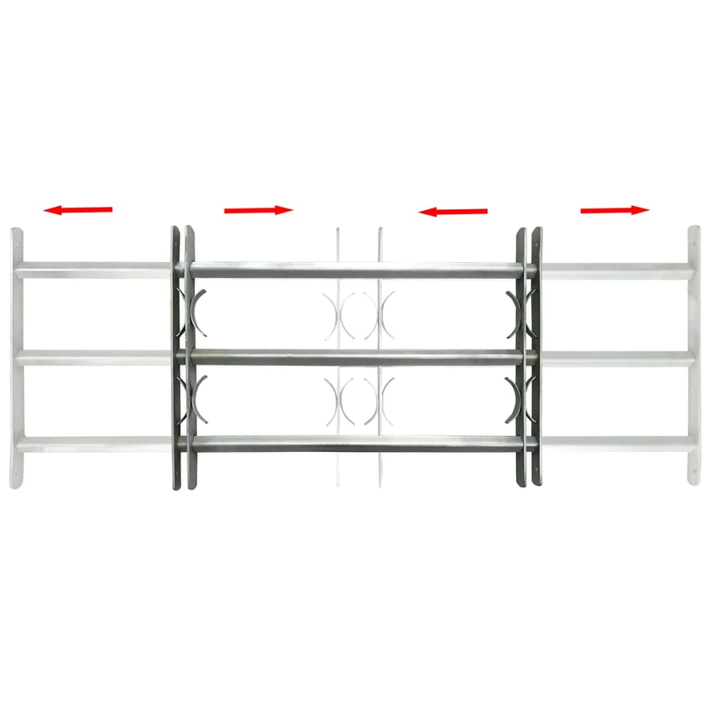 Nastavitelná Bezpečnostní Okenní Mříž Se 3 Příčkami 700–1050 Mm