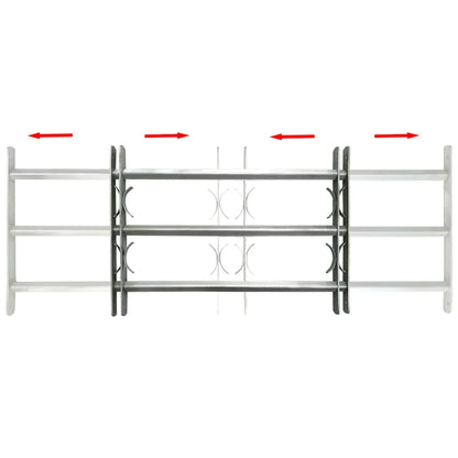 Nastavitelná Bezpečnostní Okenní Mříž Se 3 Příčkami 700–1050 Mm