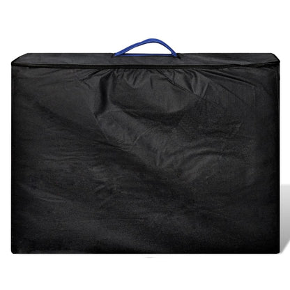 Modrý Skládací Masážní Stůl Se 2 Zónami A Hliníkovým Rámem