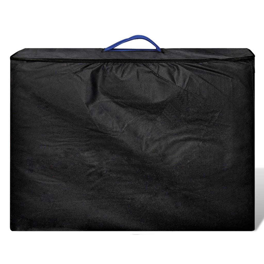 Modrý Skládací Masážní Stůl Se 3 Zónami A Hliníkový Rám