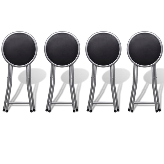 Skládací Stoličky 4 Ks Umělá Kůže