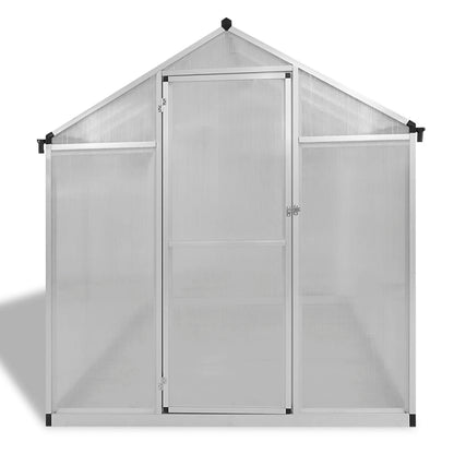 Zpevněný Hliníkový Skleník S Podkladovým Rámem 4,6 M²