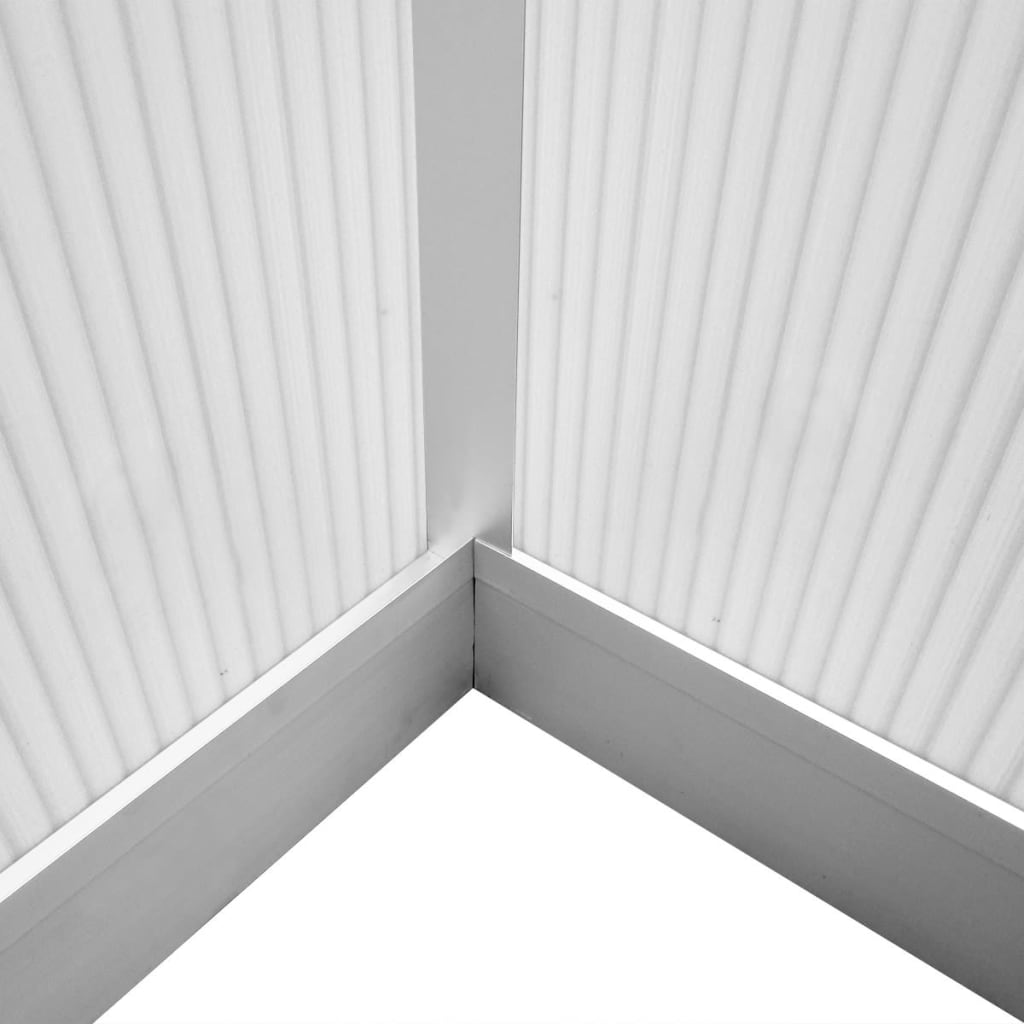 Zpevněný Hliníkový Skleník S Podkladovým Rámem 4,6 M²