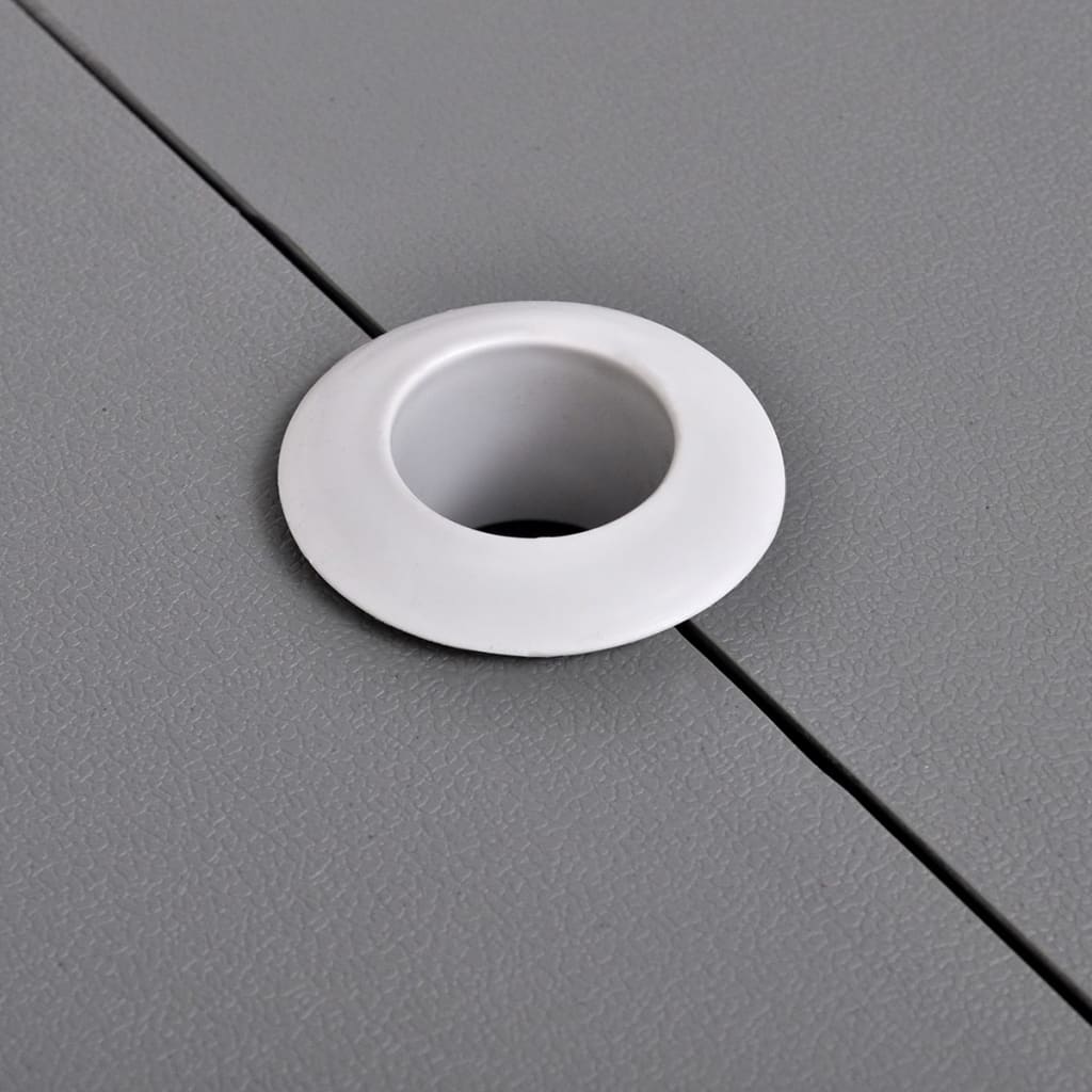 Skládací Kempingový Stůl A 4 Stoličky Hliník Extra Lehký Šedý