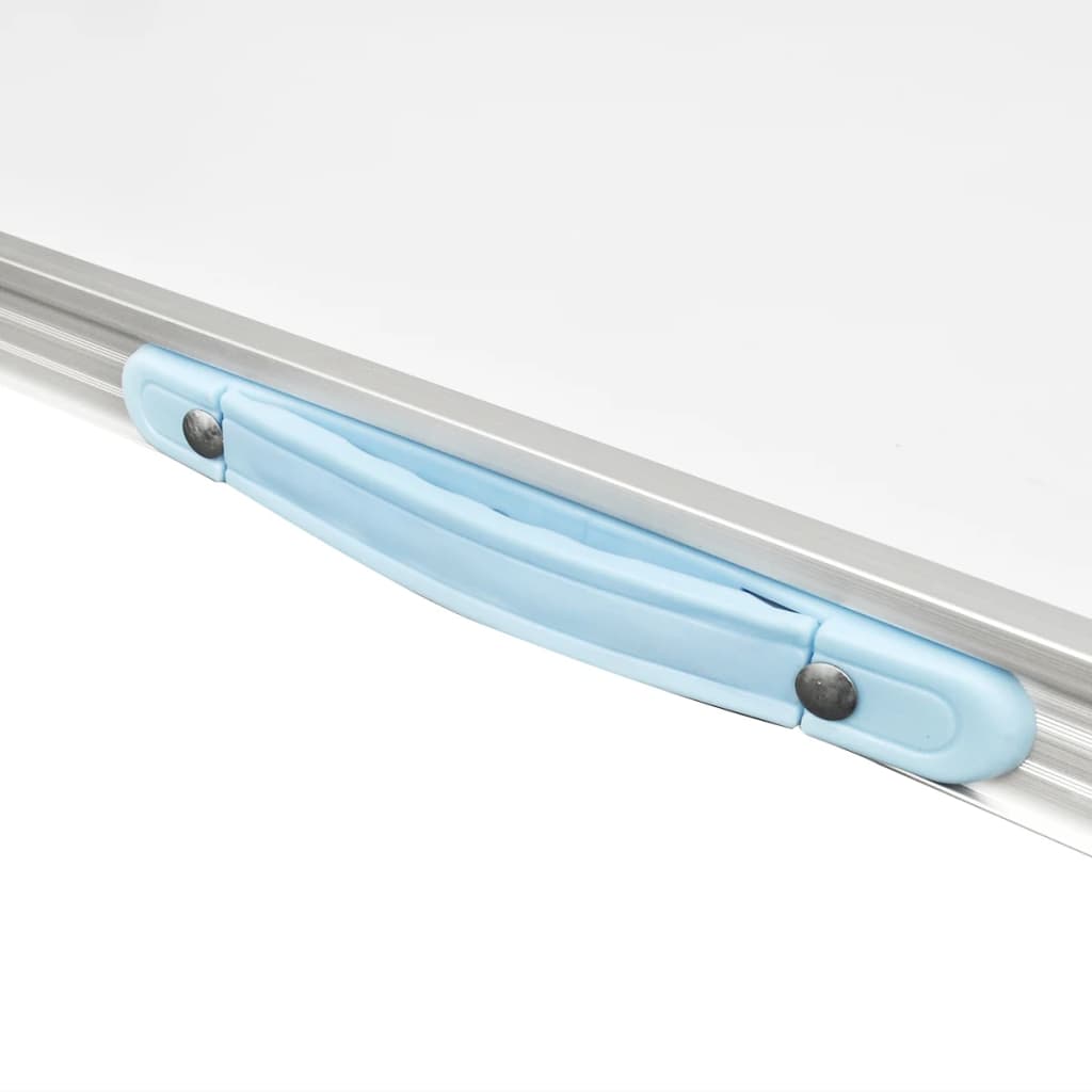 Skládací Kempingový Stůl S Kovovým Rámem 80 X 60 Cm Bílá