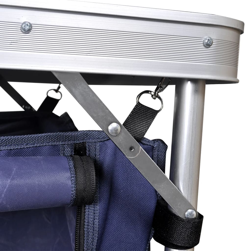 Skládací Kempingový Příborník S Hliníkovým Rámem