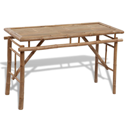 Pivní Set Stůl Se 2 Lavicemi 100 Cm Bambusový