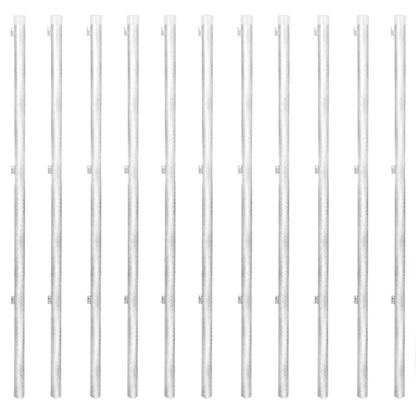 Drátěné Pletivo Se Sloupky Pozinkovaná Ocel 25 X 0,8 M Stříbrné