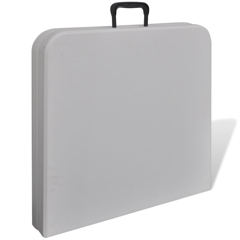 Skládací Zahradní Stůl 122 Cm Hdpe Bílý