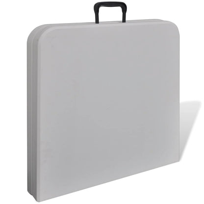 Skládací Zahradní Stůl 122 Cm Hdpe Bílý