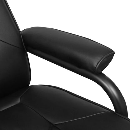 Tv Křeslo S Podnožkou Černé Umělá Kůže