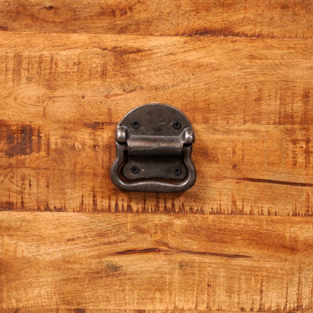 Úložná Truhla Kostka Hrubé Mangovníkové Dřevo