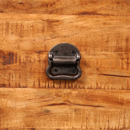 Úložná Truhla Kostka Hrubé Mangovníkové Dřevo