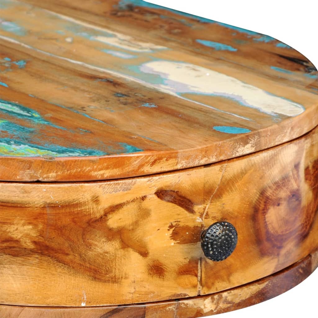 Psací Stůl S Železnými Nohami Recyklované Masivní Dřevo