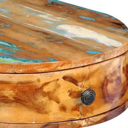 Psací Stůl S Železnými Nohami Recyklované Masivní Dřevo