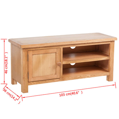 Tv Stolek 103 X 36 X 46 Cm Masivní Dubové Dřevo