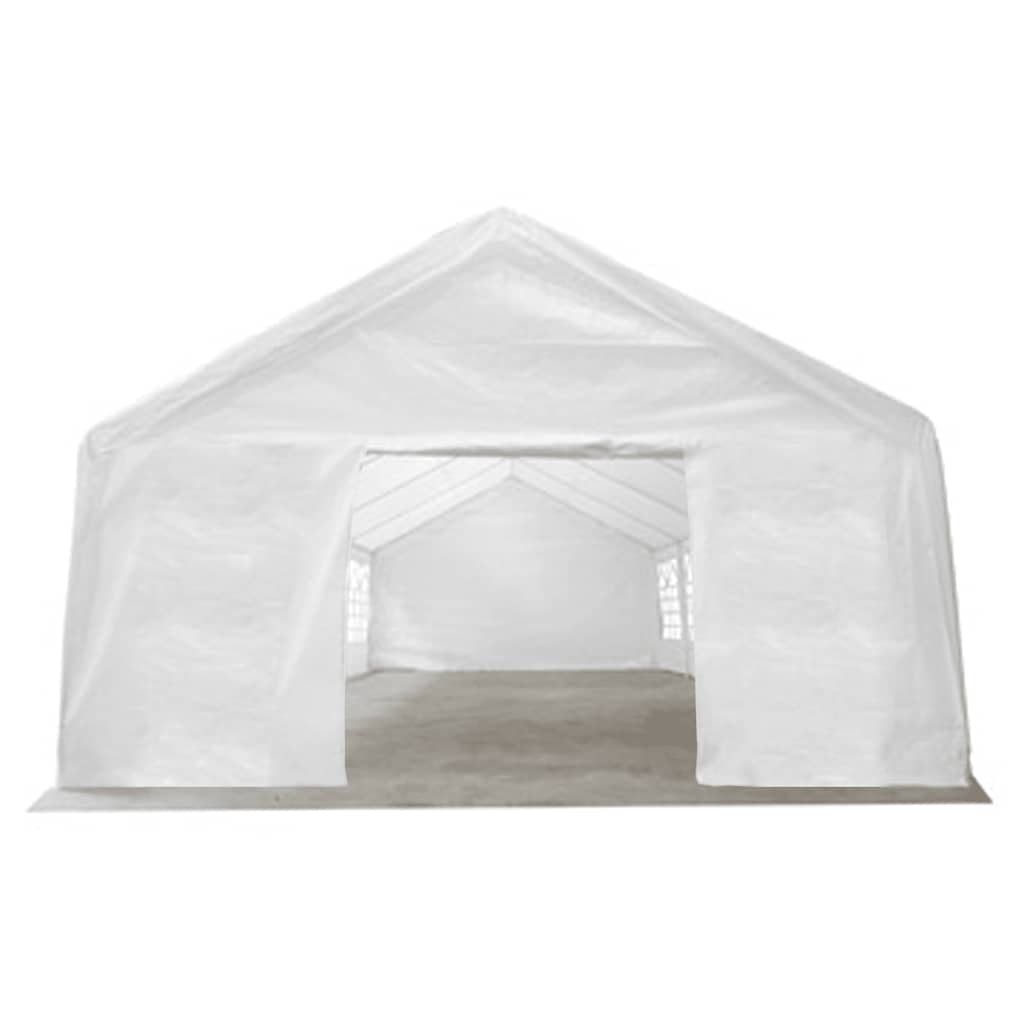 Stanový Materiál Bez Rámu Bílý 12 X 6 M Pe