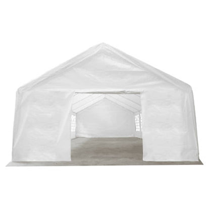 Stanový Materiál Bez Rámu Bílý 12 X 6 M Pe