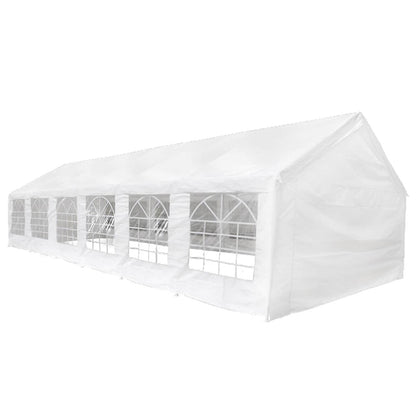 Stanový Materiál Bez Rámu Bílý 12 X 6 M Pe