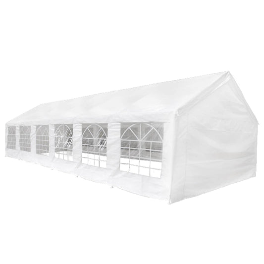 Stanový Materiál Bez Rámu Bílý 12 X 6 M Pe
