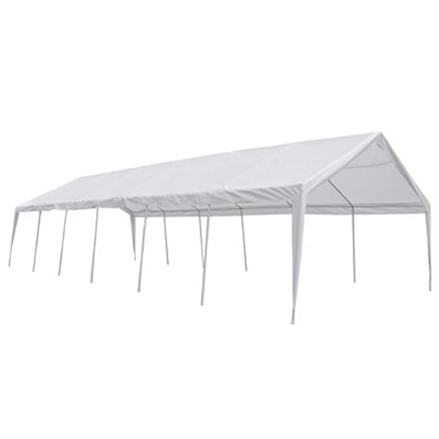 Stanový Materiál Bez Rámu Bílý 12 X 6 M Pe