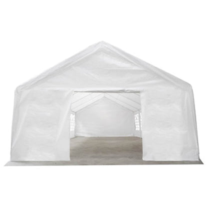 Stanový Materiál Bez Rámu Bílý 12 X 6 M Pe