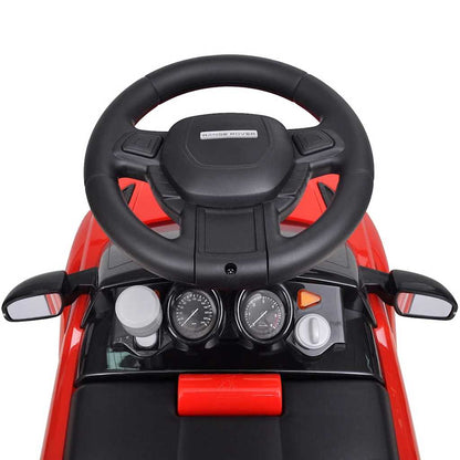 Land Rover 348 Dětský Jezdící Automobil S Hudbou Červený