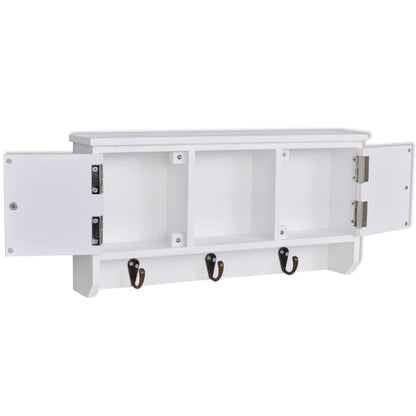 Nástěnná Skříňka Na Klíče A Šperky S Dvířky A Háčky