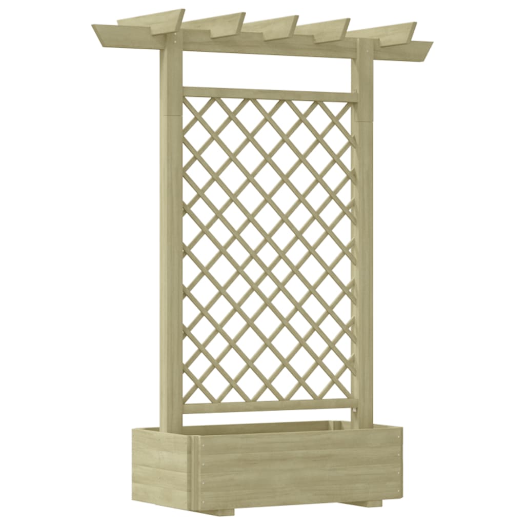 Zahradní Pergola S Truhlíkem 162 X 56 X 204 Cm Dřevo