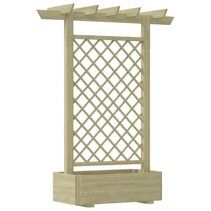 Zahradní Pergola S Truhlíkem 162 X 56 X 204 Cm Dřevo