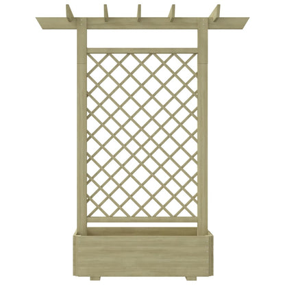 Zahradní Pergola S Truhlíkem 162 X 56 X 204 Cm Dřevo