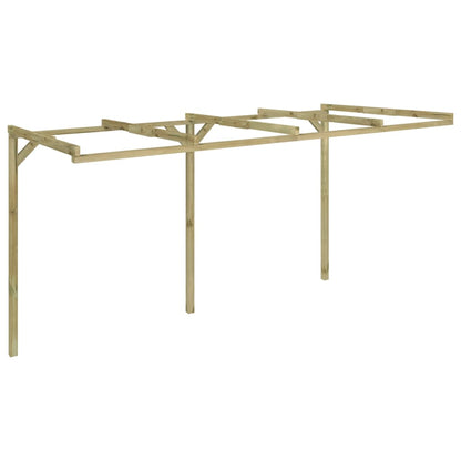 Zahradní Pergola Ke Zdi 2 X 4 X 2,2 Cm Dřevo