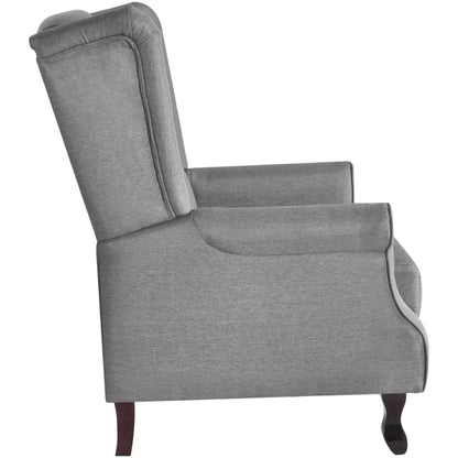 Křeslo Šedé Textil