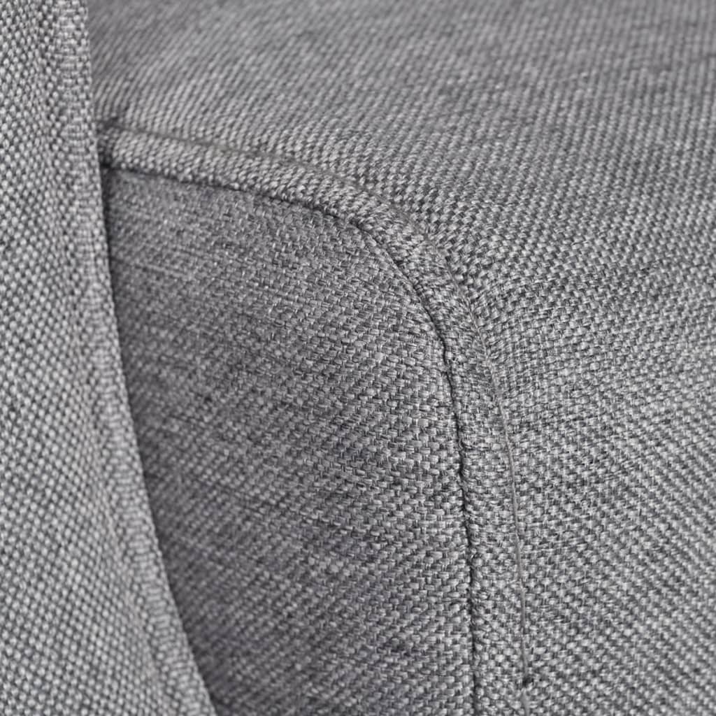 Křeslo Šedé Textil
