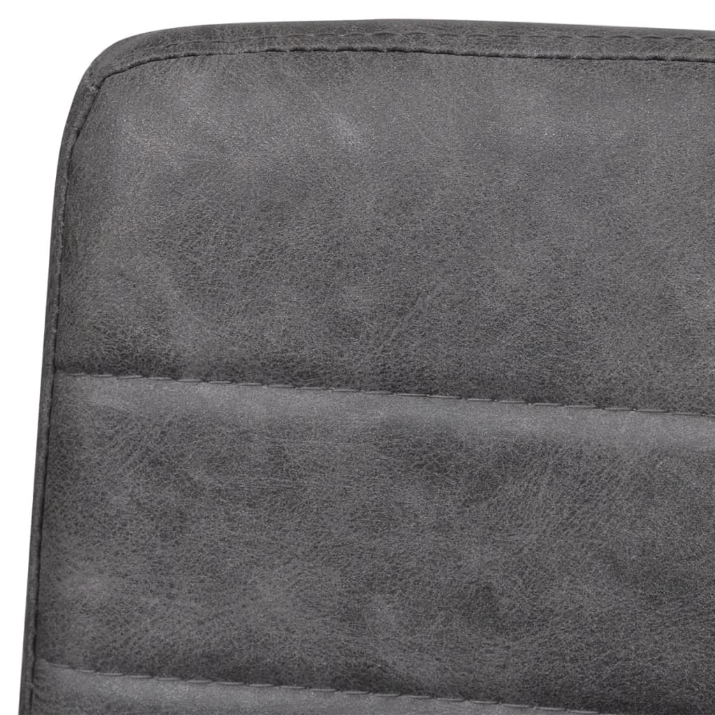 Konzolové Jídelní Židle 2 Ks Šedé Umělá Kůže