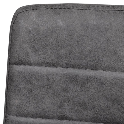 Konzolové Jídelní Židle 2 Ks Šedé Umělá Kůže