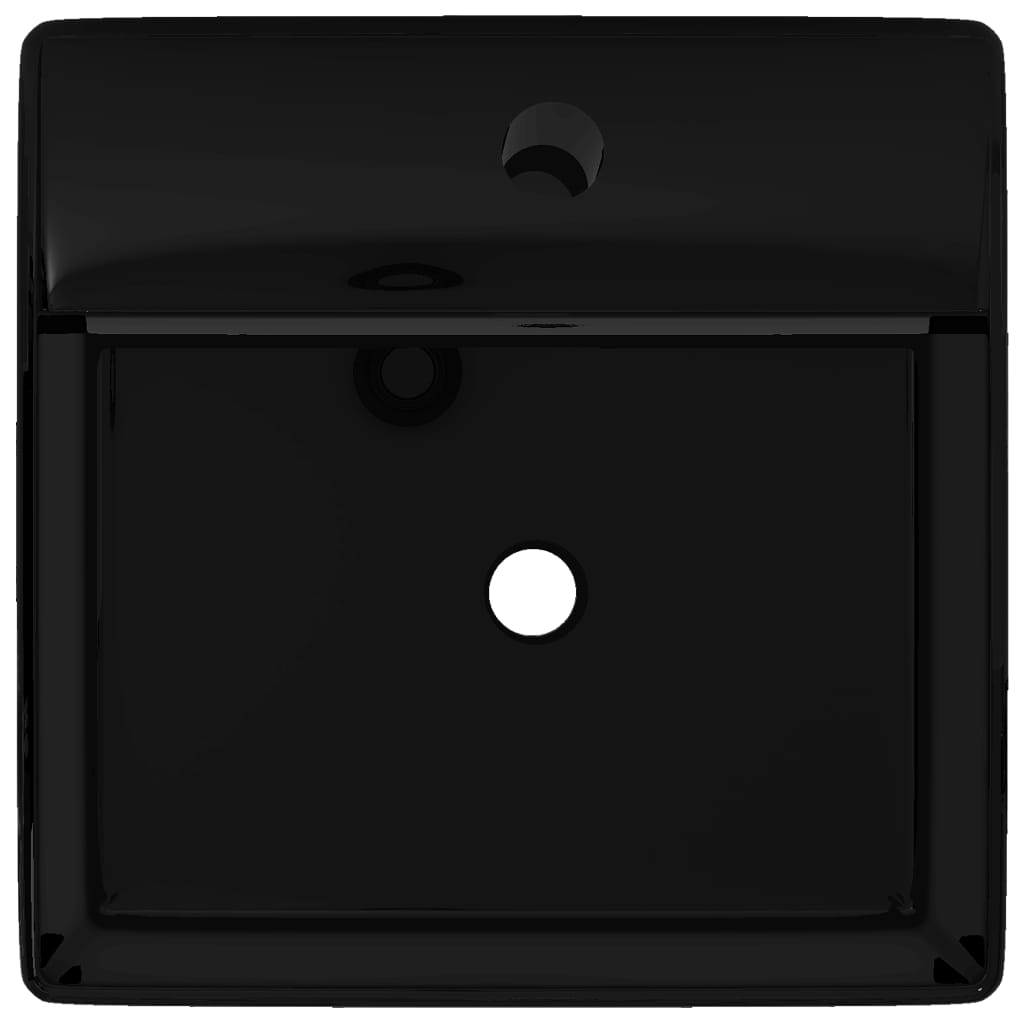 Keramická Umyvadlová Baterie Do Koupelny /Přepadový Otvor Black Square