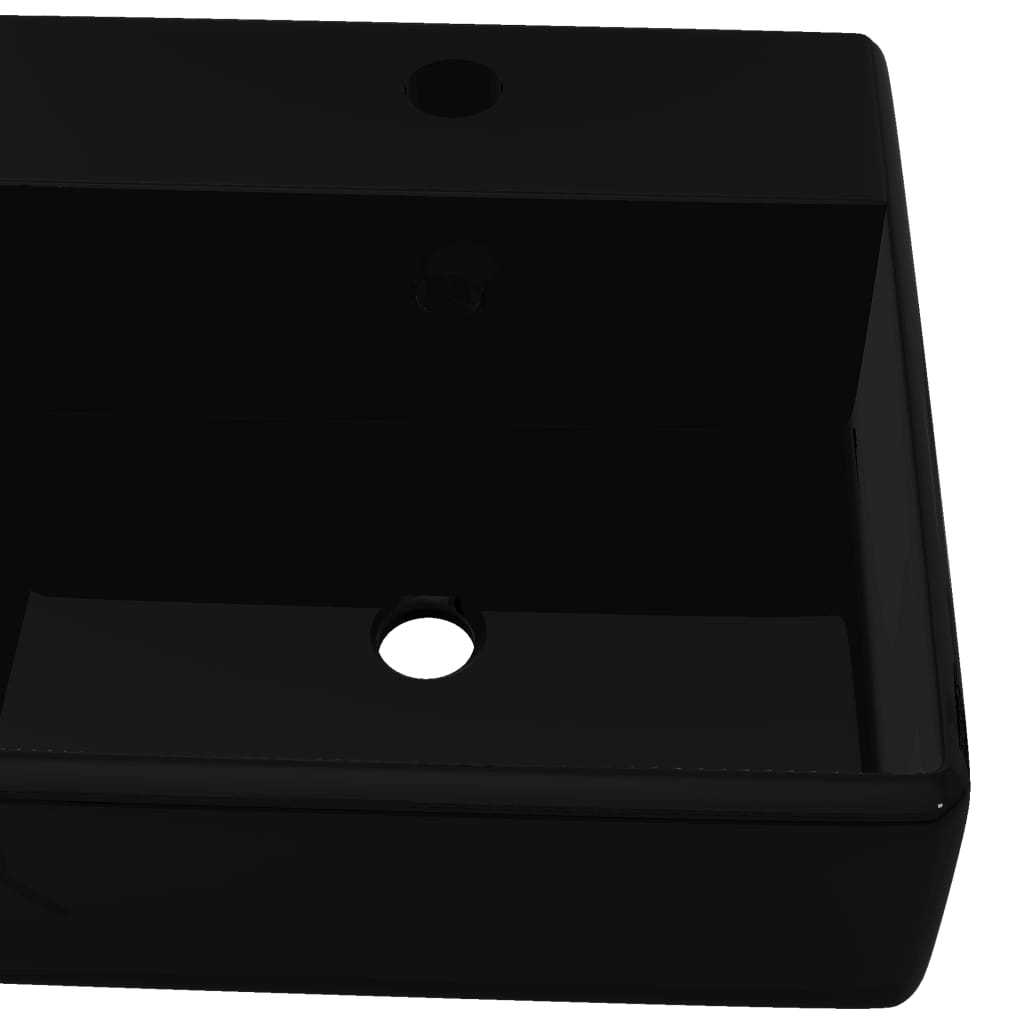Keramická Umyvadlová Baterie Do Koupelny /Přepadový Otvor Black Square