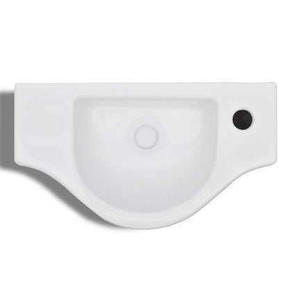 Keramické Umyvadlo S Otvorem Na Baterii Bílé