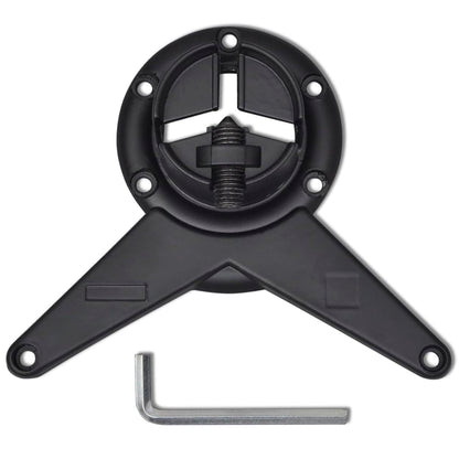 4 Stolové Nohy S Nastavitelnou Výškou Černé, Černá