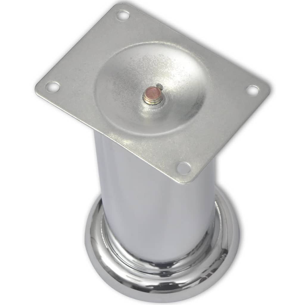 4 Kulaté Chromové Nohy Na Pohovku