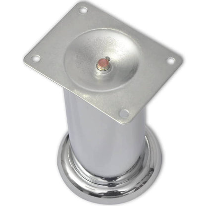 4 Kulaté Chromové Nohy Na Pohovku