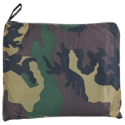130867 Waterproof Army Rain Poncho For Camping/Hiking Camouflage