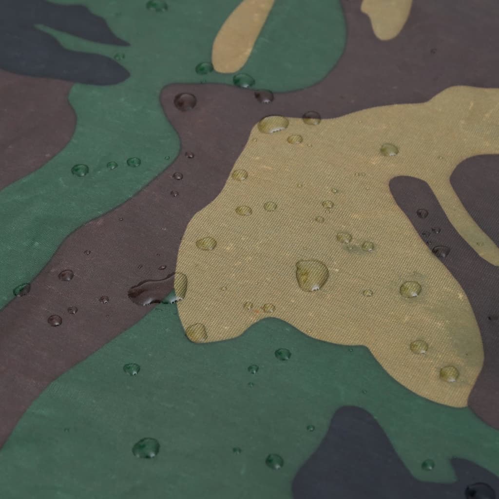 130867 Waterproof Army Rain Poncho For Camping/Hiking Camouflage