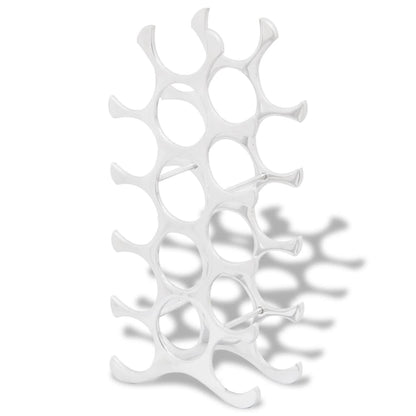 Stojan Na Víno Na 15 Lahví Stříbrný Hliník