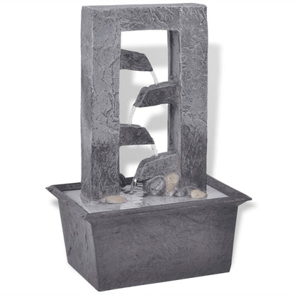 Interiérová Fontánka S Led Osvětlením, Polyresin