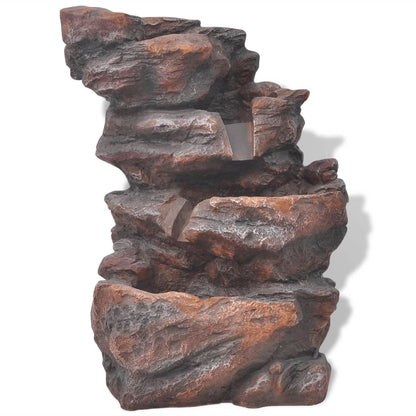 Interiérová Fontánka S Led Osvětlením, Polyresin