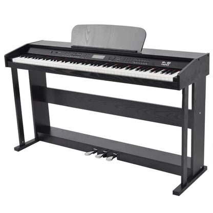 88Klávesové Digitální Piano S Pedály Černá Melaminová Deska