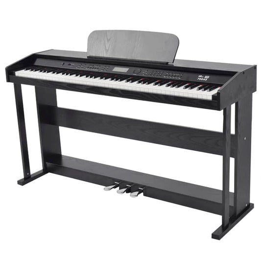 88Klávesové Digitální Piano S Pedály Černá Melaminová Deska