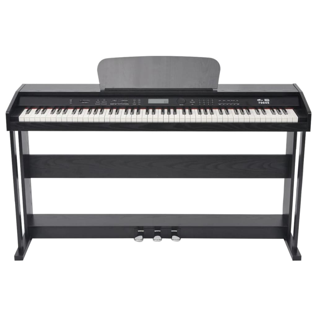 88Klávesové Digitální Piano S Pedály Černá Melaminová Deska